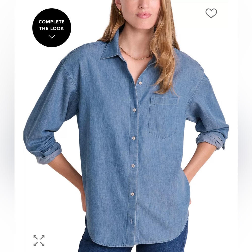 Vineyard Vines Birdie Chambray button down Shirt, denim, small